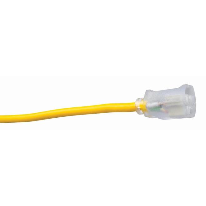 Southwire 12/3 100-ft Standard Outdoor Polar/Solar Extension Cord - Yellow  1689SW0002