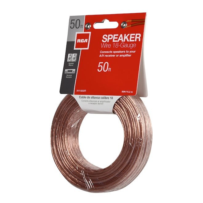 RCA Speaker Wire 18-Gauge 50-ft
