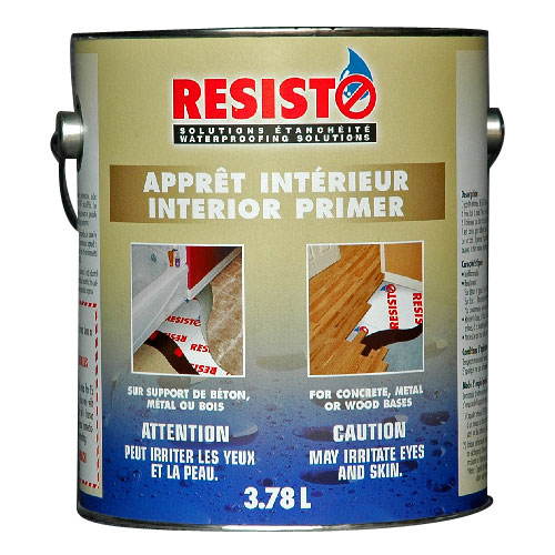 RESISTO Interior Primer - Waterproof - Bitumen - 3.78 L - Dark