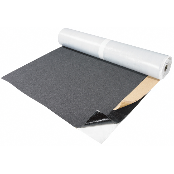 Resisto 23-ft x 39-in Granulated Self-Adhesive Anti-Slip Black Cap Sheet