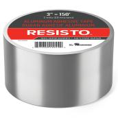 Ruban aluminé réfléchissant Ayr-Foil de Resisto, 3 po l. x 150 pi L., haut rendement, normes ISO-9001 et ISO-14001
