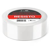 Ruban adhésif en vinyle blanc pour isolant Resisto, 2 po l. x 180 pi L., enduit de polyéthylène, synthétique caoutchouté