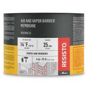 Resisto Red Zone 25 Air and Vapour Barrier Membrane - For Doors and Windows - Polyethylene - 4-in W x 75-ft L