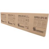 Panneau isolant rigide Sopra-XPS 30 de Soprema, polystyrène extrudé, 8 pi x 2 pi x 1 1/2 po, R7.5