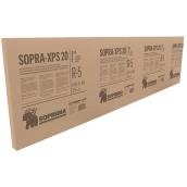 Soprema Sopra-XPS 20 Rigid Insulation Panel - Extruded Polystyrene - 8-ft x 2-ft x 1-in - Ecological