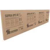 Soprema Sopra-XPS 30 Rigid Insulation Panel - Extruded Polystyrene - 8-ft x 2-ft x 1-in - R5
