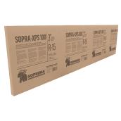 Soprema Sopra-XPS 100 Rigid Insulation Panel - Extruded Polystyrene - 8-ft x 2-ft x 3-in - R15