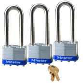 Keyed Padlocks - 1 3/4" - Pack of 3