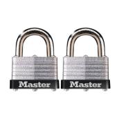 Master Lock 2-Pack - Laminated - Steel Keyed Padlock