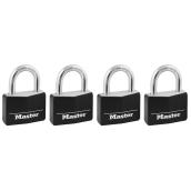 Master Lock 4-Pack - Aluminum Keyed Padlock,