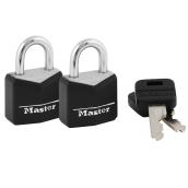 Master Lock - 2-Pack - Aluminum - Keyed Padlock