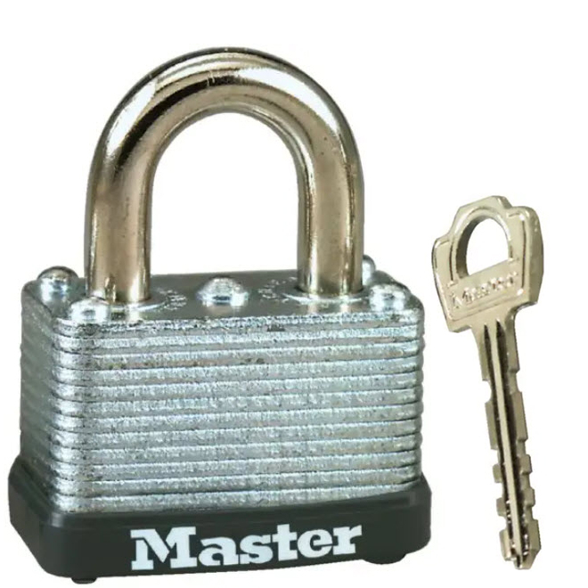 Master Lock - 1-Pack - Laminated Steel Keyed Padlock 8596DHC