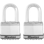 Cadenas à clé en acier laminé, Master Lock Magnum, 2-paquet