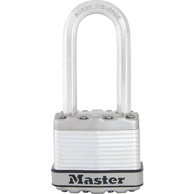 Master Lock Magnum M1BLCKADLHHC - 1-Pack - Solid Steel - Keyed Padlock