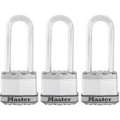 Cadenas à clé en acier, Master Lock Magnum M1XTRILH, 3-paquet