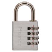 Master Lock Resettable Letter - 1-Pack - Aluminum - Combination Padlock