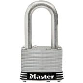 Master Lock Keyed Padlock - 1.5-in Shackle - 2-in - Laminated Stainless Steel