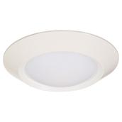 Luminaire rond DEL, 7 W, intensité variable, blanc brillant