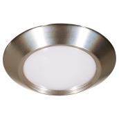 Luminaire rond DEL, 7 W, intensité variable, argent