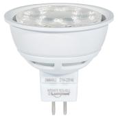 Ampoule DEL 6,5W MR16, intensité variable, blanc brillant