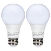 6W LED Non-Dimmable A19 Bulb - Warm White - 2-Pack