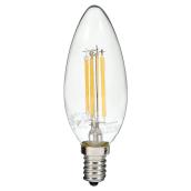 Filament LED bulb - 4W/B11-E12 - Warm White