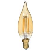 Ampoule à filament DEL, 4W/B11-E12, chandelle