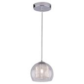 Suspension à 1 lumière, intensité réglable, Phoenix, chrome