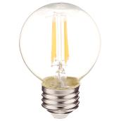 Ampoule DEL, G16 E26, 4 W, blanc chaud