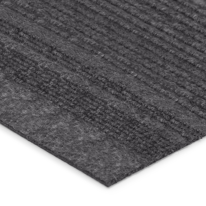 Tapis de passage Tracker de Multy, polyester, antidérapant, gris, 60 pi L. x 26 po l.