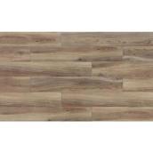 Carreaux de porcelaine pour sol et mur Style Selections, 6 po x 36 po, aspect bois foncé, chêne brillant