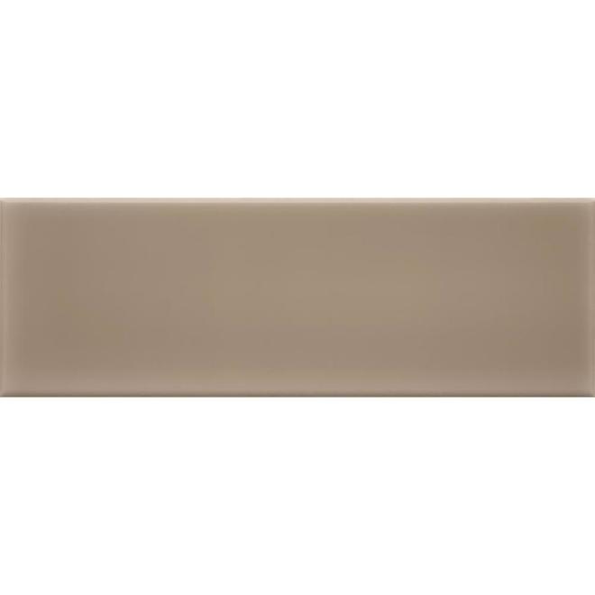 allen + roth 4-in x 12-in Chocolate Ceramic Wall Tile