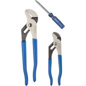 Channellock Tongue and Groove Pliers Set - Permalock Fastener - High Carbon Steel - Right Angle
