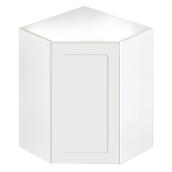 Armoire de cuisine de coin à 1 porte San Diego, blanc
