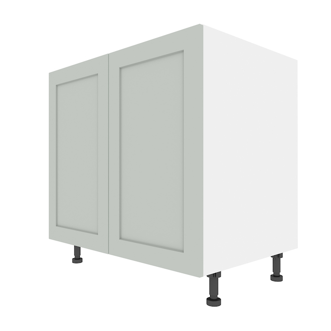 LANDON&CO ELITE 2-Doors Base Kitchen Cabinet - 35 7/8-in x 34 3/4-in - Gray