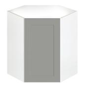 Armoire module du haut en coin Eklipse, Angelite, 24 1/4" x 30 1/4"