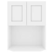 Eklipse 2-Door Polymer Microwave Wall Cabinet - 24-in x 30-in - Perle