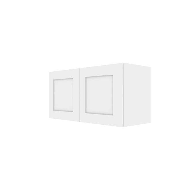 LANDON&CO ELITE 2-Doors Kitchen Cabinet - Wall Mount - 30 1/4-in x 15 1/8-in - Shaker Style - White