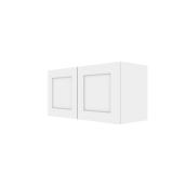 Eklipse 30 1/4-in x 15 1/8-in Wall Mount Pearl White Thermoplastic Shaker 2-Door Kitchen Cabinet