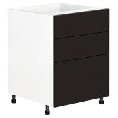 Armoire module du bas à tiroirs Eklipse, Onyx, 23 15/16" x 34 3/4"