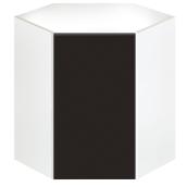 Corner Wall Cabinet - Eklipse Collection - Onyx - 24 1/4" x 30 1/4"