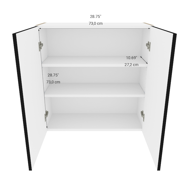 Armoire module du haut Eklipse, Onyx, 30 1/4 po x 30 1/4 po RDHG30NT