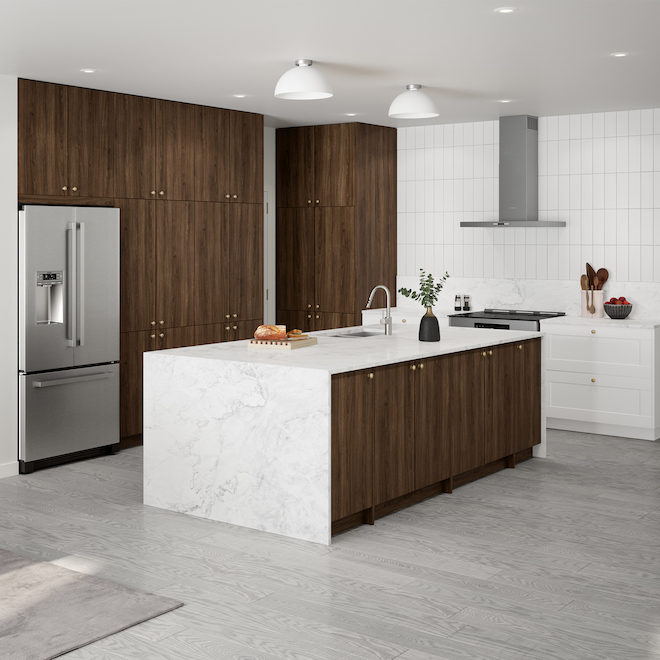 Armoire de cuisine Eklipse, module inférieur, collection Saphir, 12 po