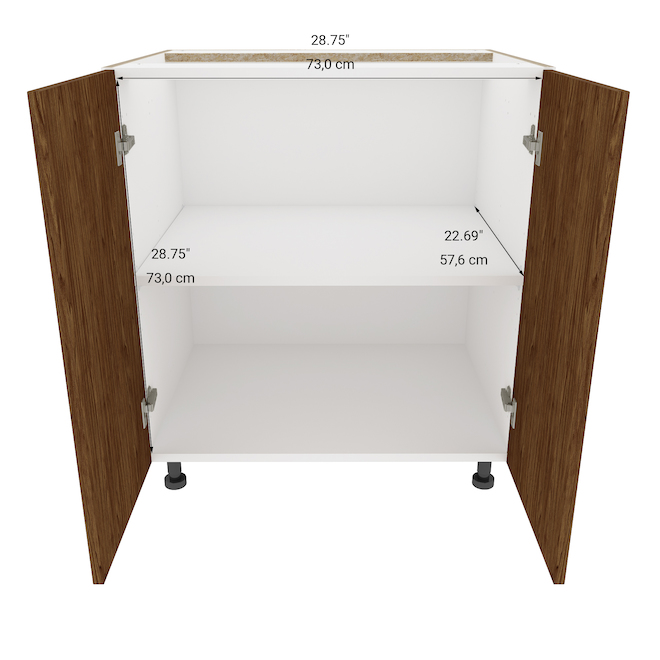 Armoire de cuisine Eklipse, module inférieur, collection Saphir, 30 1/4