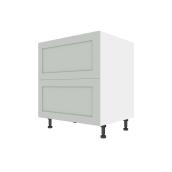 Landon & CO Angelite Base Kitchen Cabinet - 2 Drawers - 30-in - Polymer - Grey