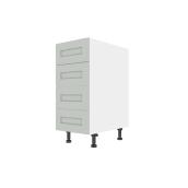 Landon & CO Angelite Base Kitchen Cabinet - 4 Drawers - 15-in - Polymer - Grey
