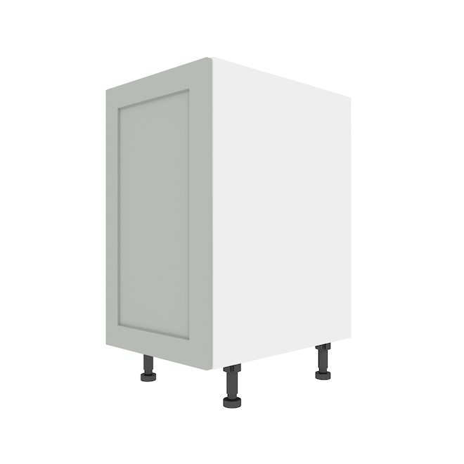 Eklipse Angelite Base Cabinet - 1 Door - 18-in - Polymer - Grey