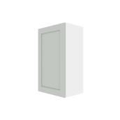 ELITE 2-Shelf 1-Door Wall Cabinet - 30-in x 18-in - Polymer - Gray