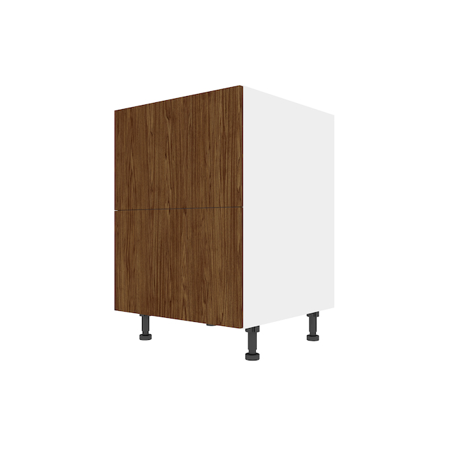 Armoire inférieure Saphir par Eklipse 2 tiroirs 24 po,mélamine grain de
