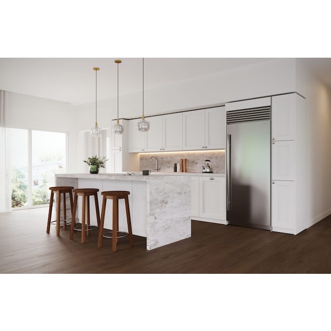 Landon & Co. ELITE Base Cabinet with 2 Drawers Shaker Style 30-in - White